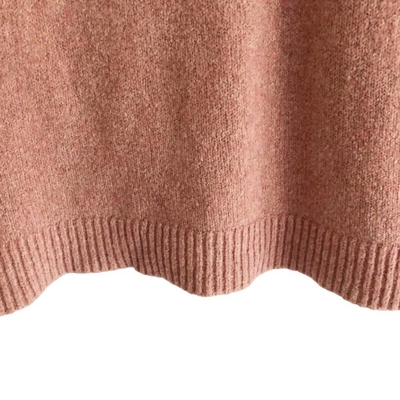 J Jill Funnel Neck Pullover Sweater Dusty Rose Size Medium - Picture 6 of 10